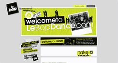 Desktop Screenshot of lebopdance.com